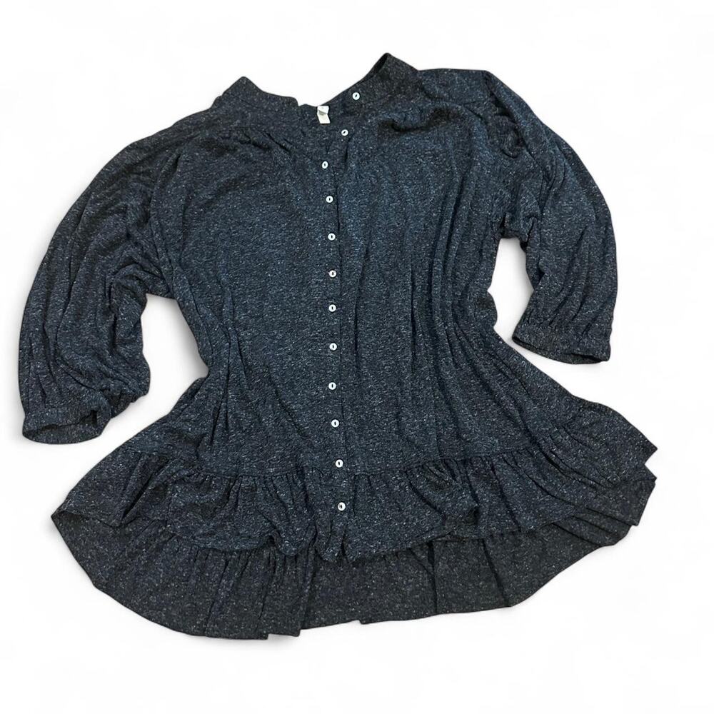 Charcoal grey wishful top x